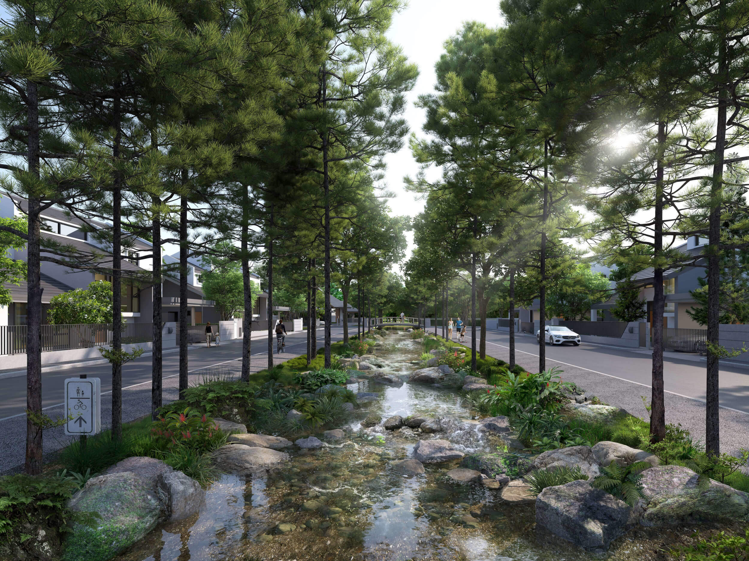 Woodsborough's Stream View - Rendered